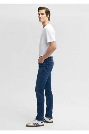 شلوار آبی فاق نرمال مردانه ماوی | 422