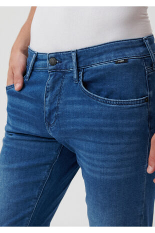 شلوار آبی فاق نرمال مردانه ماوی | 422