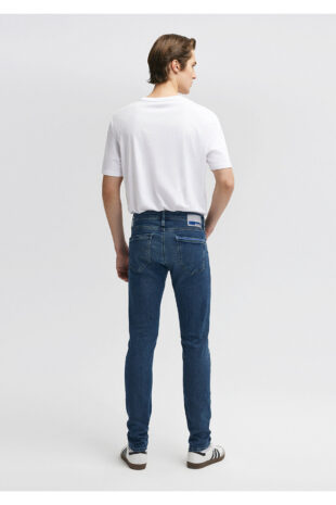 شلوار آبی فاق نرمال مردانه ماوی | 422