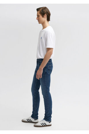 شلوار آبی فاق نرمال مردانه ماوی | 422