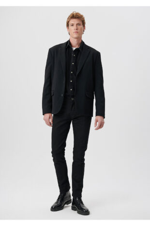 جین سیاه فاق نرمال مردانه ماوی | 42232200