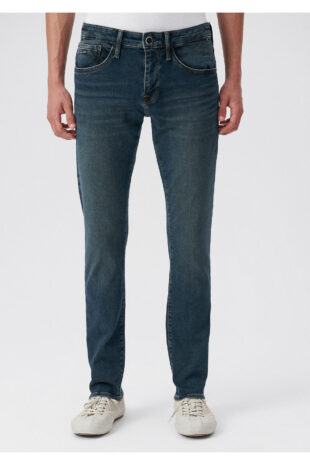 شلوار آبی فاق نرمال مردانه ماوی | 422