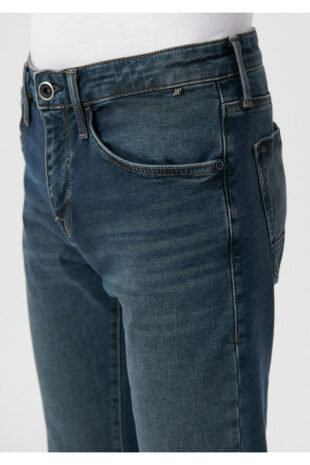 شلوار آبی فاق نرمال مردانه ماوی | 422