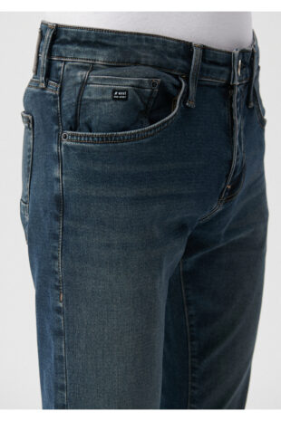 شلوار آبی فاق نرمال مردانه ماوی | 422