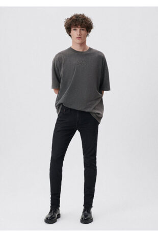 جین خاکستری فاق نرمال مردانه ماوی | 424