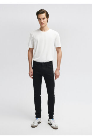 جین سیاه فاق نرمال مردانه ماوی | 424