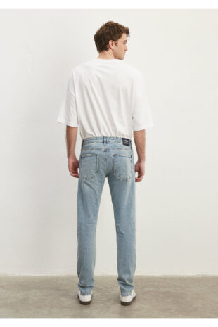 جین متالیک فاق نرمال مردانه ماوی | 424