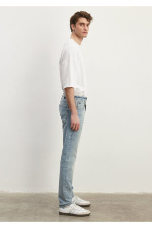 جین متالیک فاق نرمال مردانه ماوی | 424