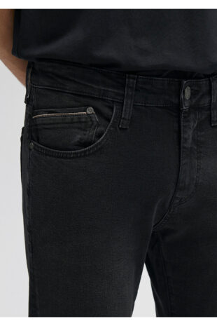 جین خاکستری فاق نرمال مردانه ماوی | 424