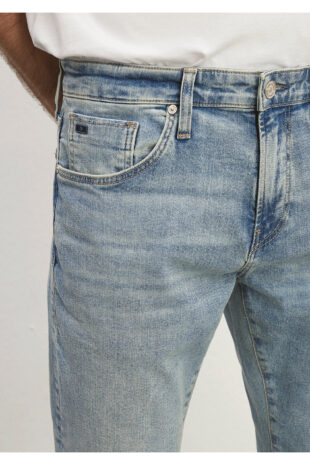 جین متالیک فاق نرمال مردانه ماوی | 424