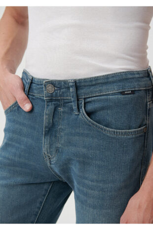 جین آبی فاق نرمال مردانه ماوی | 424