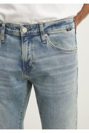 جین متالیک فاق نرمال مردانه ماوی | 424