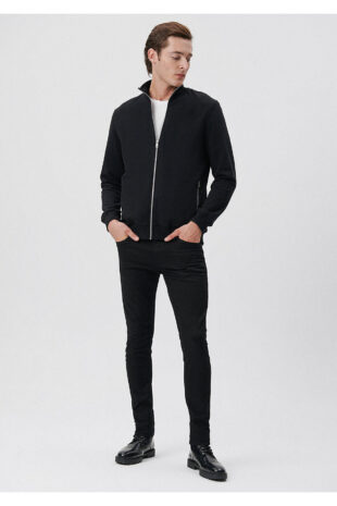 جین سیاه فاق نرمال مردانه ماوی | 42421319