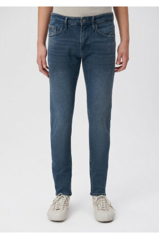 جین خاکستری فاق نرمال مردانه ماوی | 424