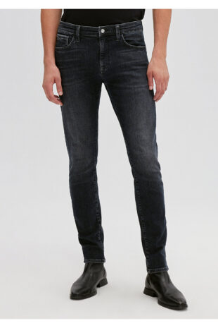 جین سیاه فاق نرمال مردانه ماوی | 424