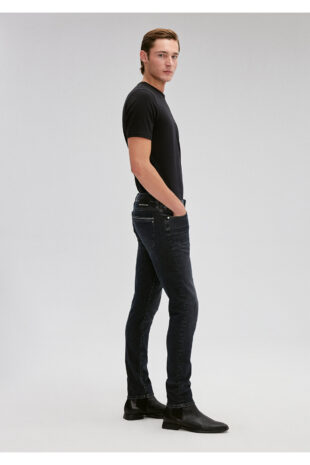 جین سیاه فاق نرمال مردانه ماوی | 424