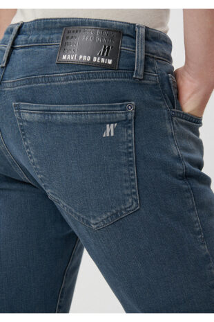 جین خاکستری فاق نرمال مردانه ماوی | 424