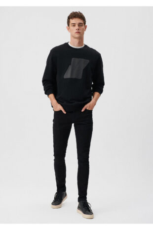 جین سیاه فاق نرمال مردانه ماوی | 42431036