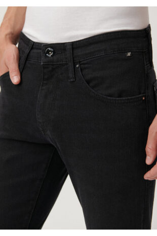 جین خاکستری فاق نرمال مردانه ماوی | 42432620