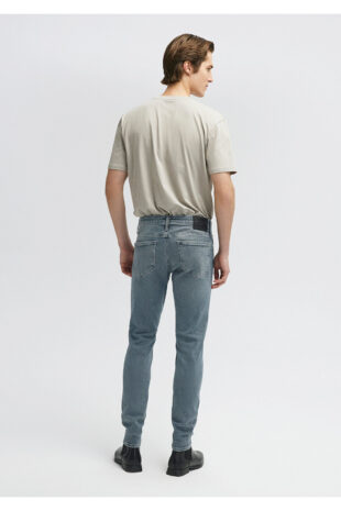 جین خاکستری فاق نرمال مردانه ماوی | 1070