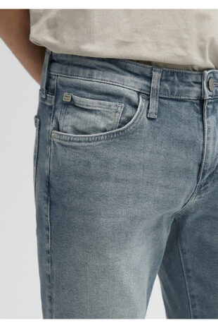 جین خاکستری فاق نرمال مردانه ماوی | 1070