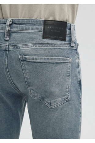 جین خاکستری فاق نرمال مردانه ماوی | 1070