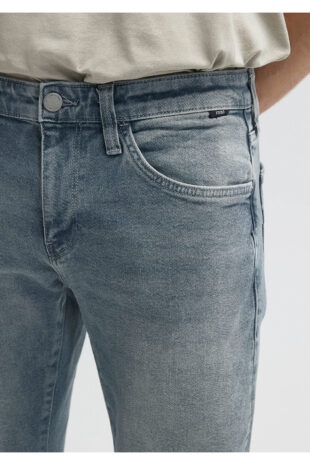 جین خاکستری فاق نرمال مردانه ماوی | 1070