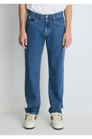 جین آبی فاق نرمال مردانه ماوی | 10039