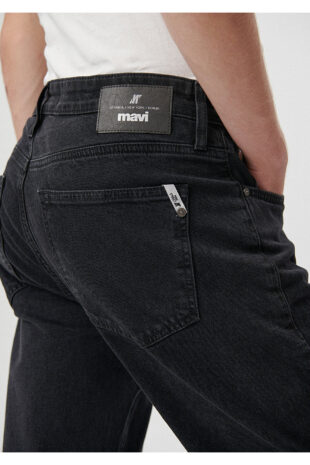 جین خاکستری فاق نرمال مردانه ماوی | 10039