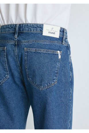 جین آبی فاق نرمال مردانه ماوی | 10039