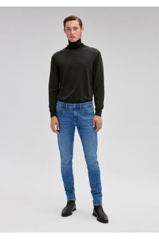 جین آبی فاق نرمال مردانه ماوی | 1070