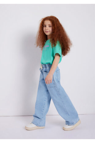 جین متالیک فاق نرمال دخترانه ماوی | 7010405