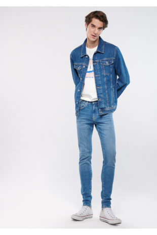 جین لاجورد فاق نرمال مردانه ماوی | 762