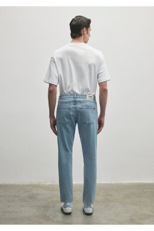 جین آبی فاق نرمال مردانه ماوی | 10172