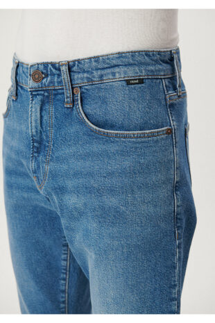 جین آبی فاق نرمال مردانه ماوی | 10172