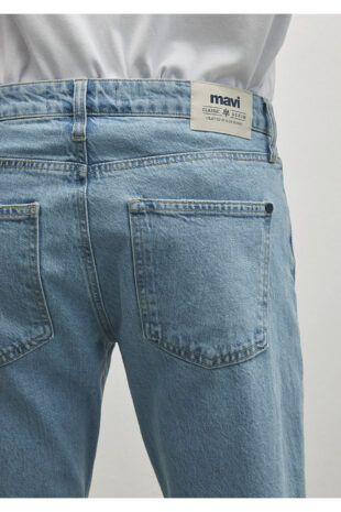 جین آبی فاق نرمال مردانه ماوی | 10172
