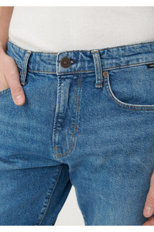 جین آبی فاق نرمال مردانه ماوی | 10172