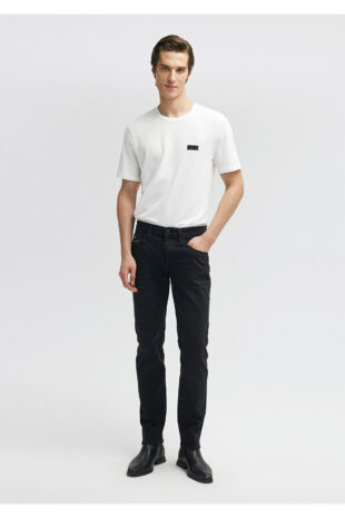 جین خاکستری فاق نرمال مردانه ماوی | 351