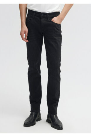 جین خاکستری فاق نرمال مردانه ماوی | 351