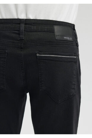 جین خاکستری فاق نرمال مردانه ماوی | 351