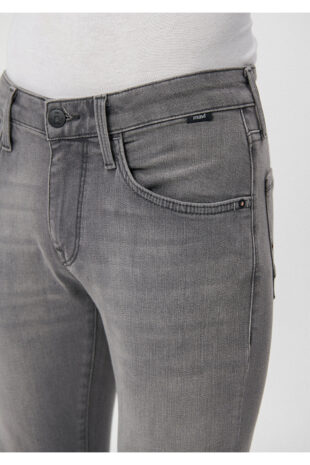 جین خاکستری فاق نرمال مردانه ماوی | 35132195