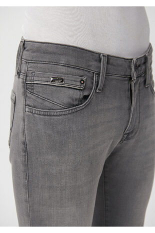 جین خاکستری فاق نرمال مردانه ماوی | 35132195