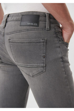 جین خاکستری فاق نرمال مردانه ماوی | 35132195