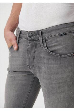 جین خاکستری فاق نرمال مردانه ماوی | 35132195