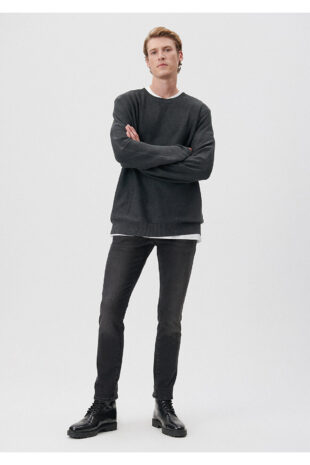 جین بژ فاق نرمال مردانه ماوی | 35133159