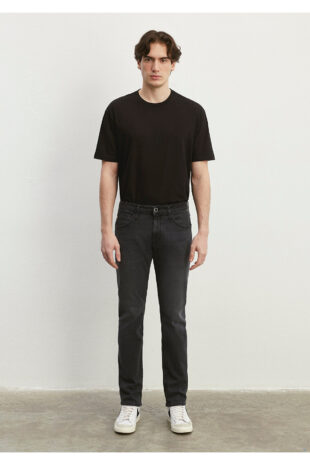 جین خاکستری فاق نرمال مردانه ماوی | 351