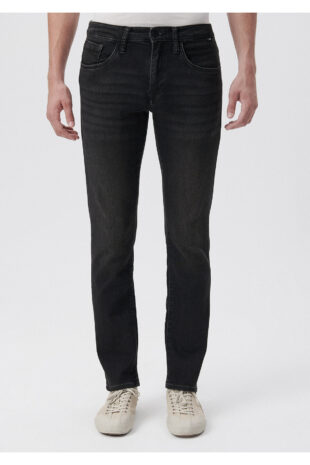 جین خاکستری فاق نرمال مردانه ماوی | 351