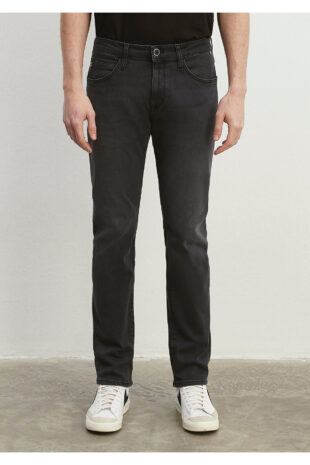 جین خاکستری فاق نرمال مردانه ماوی | 351