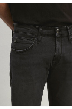 جین خاکستری فاق نرمال مردانه ماوی | 351