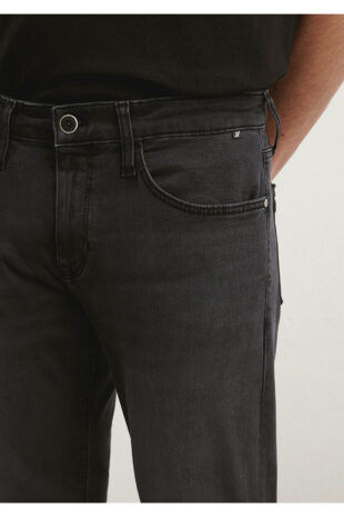 جین خاکستری فاق نرمال مردانه ماوی | 351